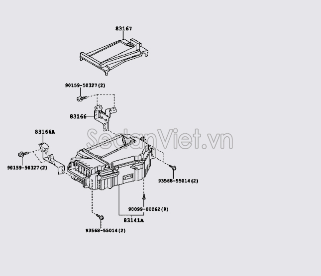 Hộp điều khiển công tơ mét 8314148011