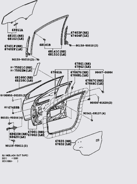 Gioăng cánh cửa 678610D090