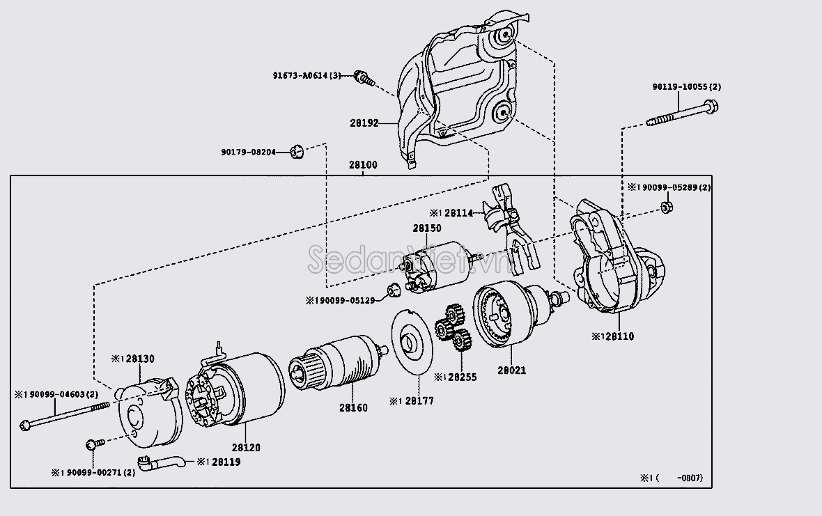 Máy đề khởi động 2810038040