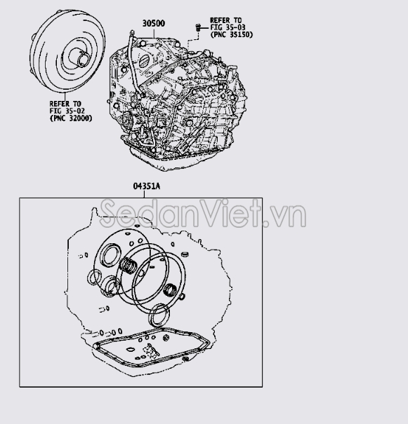 Hộp số tổng thành 3050048430