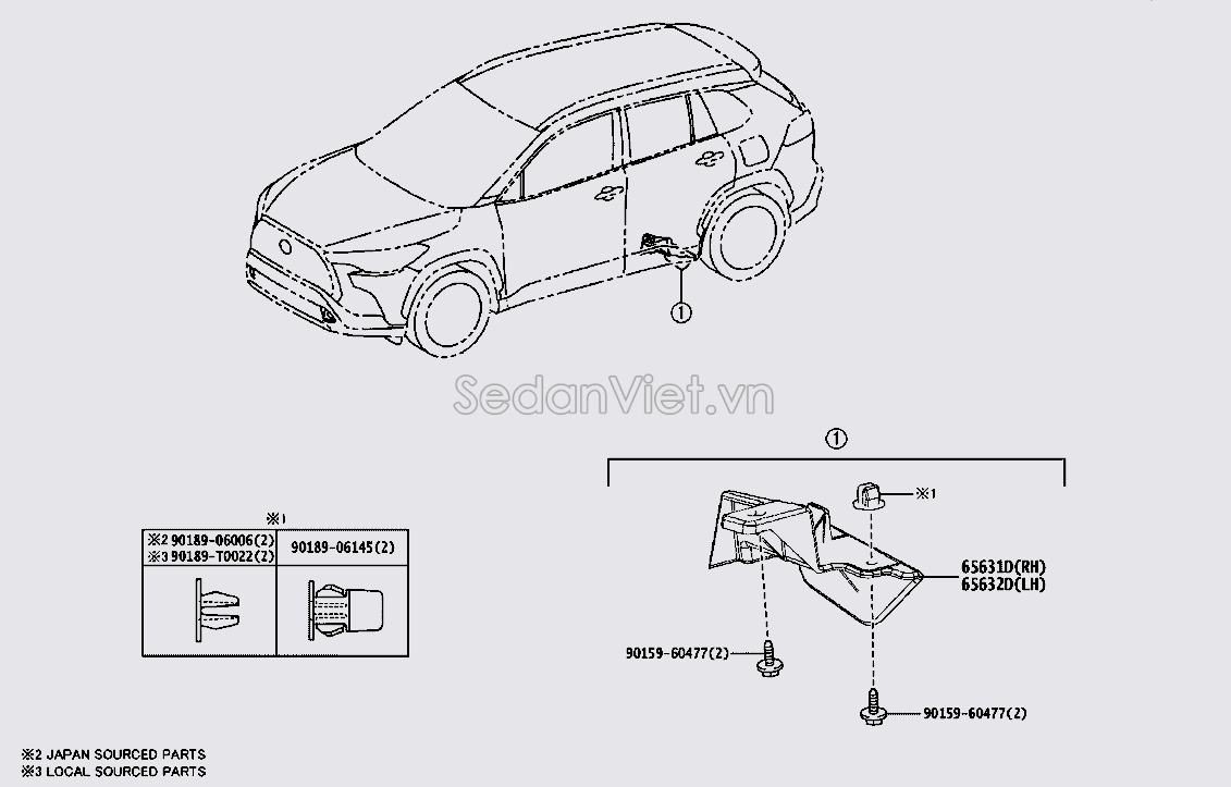 Ốp body kit cản trước 656320A010