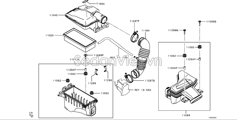 Cổ hút gió mềm 1505A962