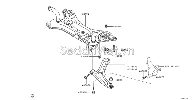 Giá đỡ động cơ 54401W000P