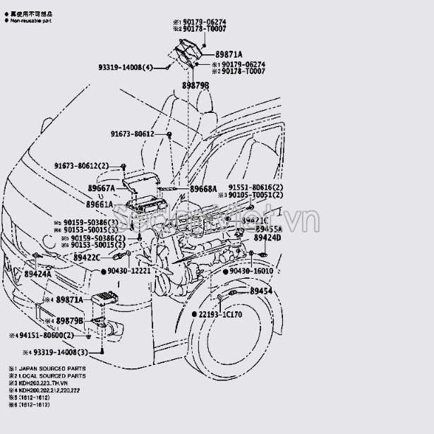 Hộp điều khiển trung tâm ECU 8966126V31