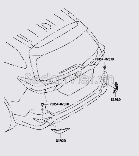 Đèn phản quang cản 81920BZ150