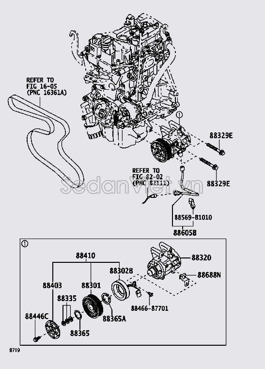 Lốc điều hòa 88320BZ380