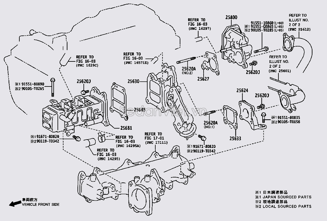 Van điện điều khiển van EGR 2580011010