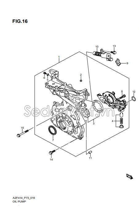 Bánh răng bơm dầu động cơ 1613068K00000