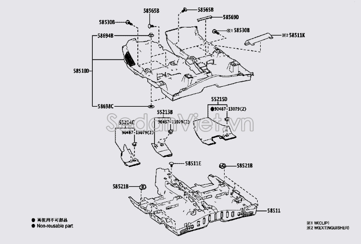 Ốp che cốp hậu 585100A060C0