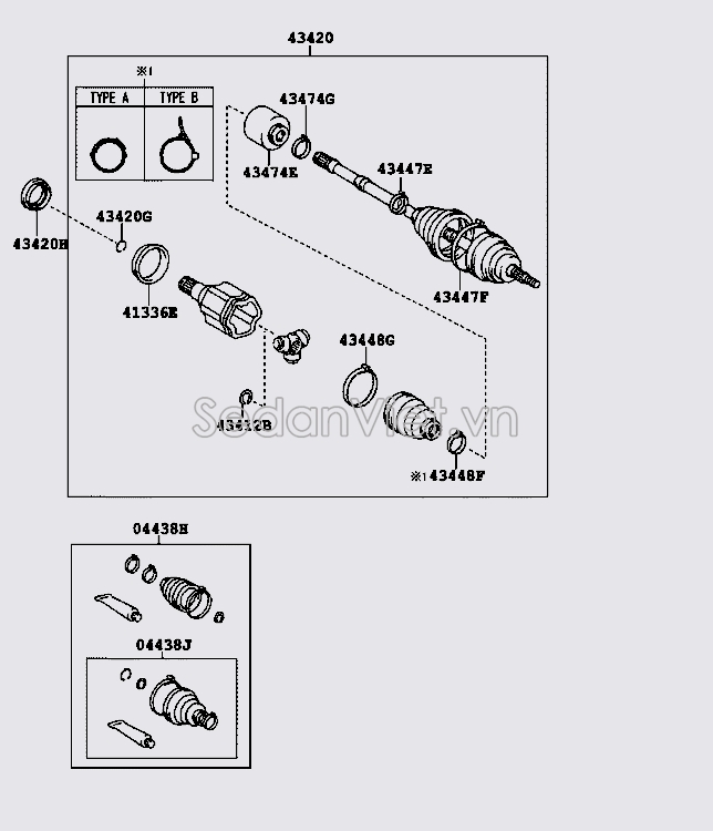 Phớt láp Toyota PREVIA 2006-2008