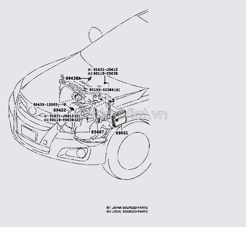 Cảm biến bơm trợ lực Toyota Hiace 2007-2012