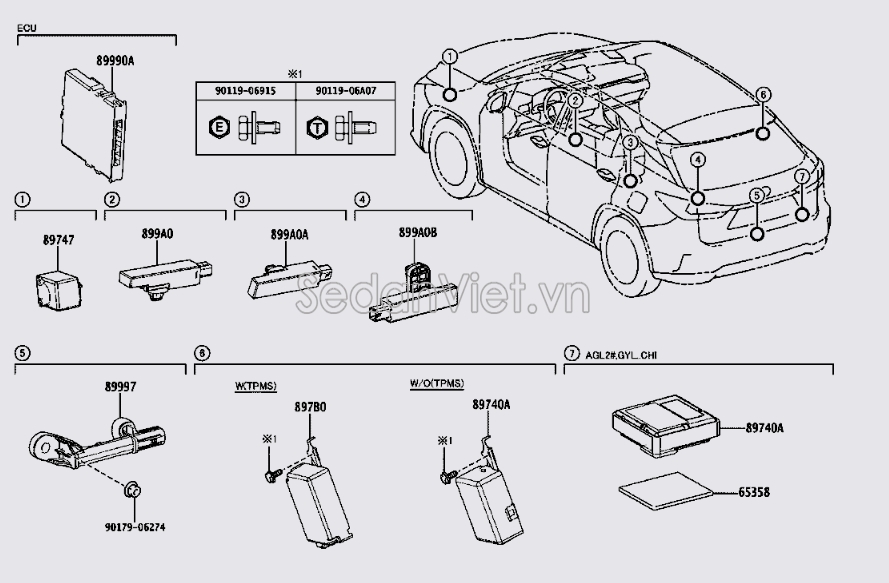 Hộp điều khiển thân xe 8999048430