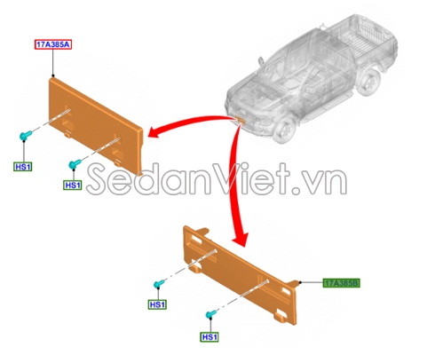 Giá bắt biển số trước Ford Everest 2022