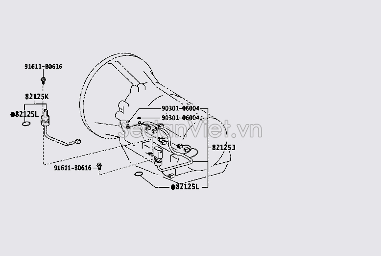 Dây điện trong hộp số tự động 8212534030