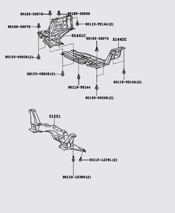 Giá đỡ động cơ 512010D111