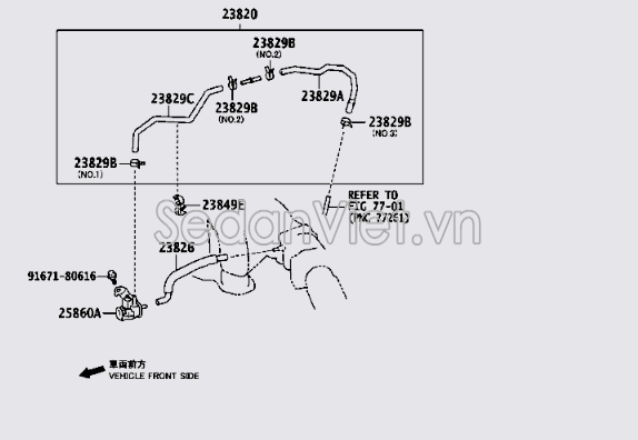 Van thu hồi xăng thừa 2586031070