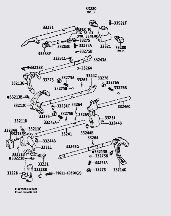 Trục lên số 332110K020