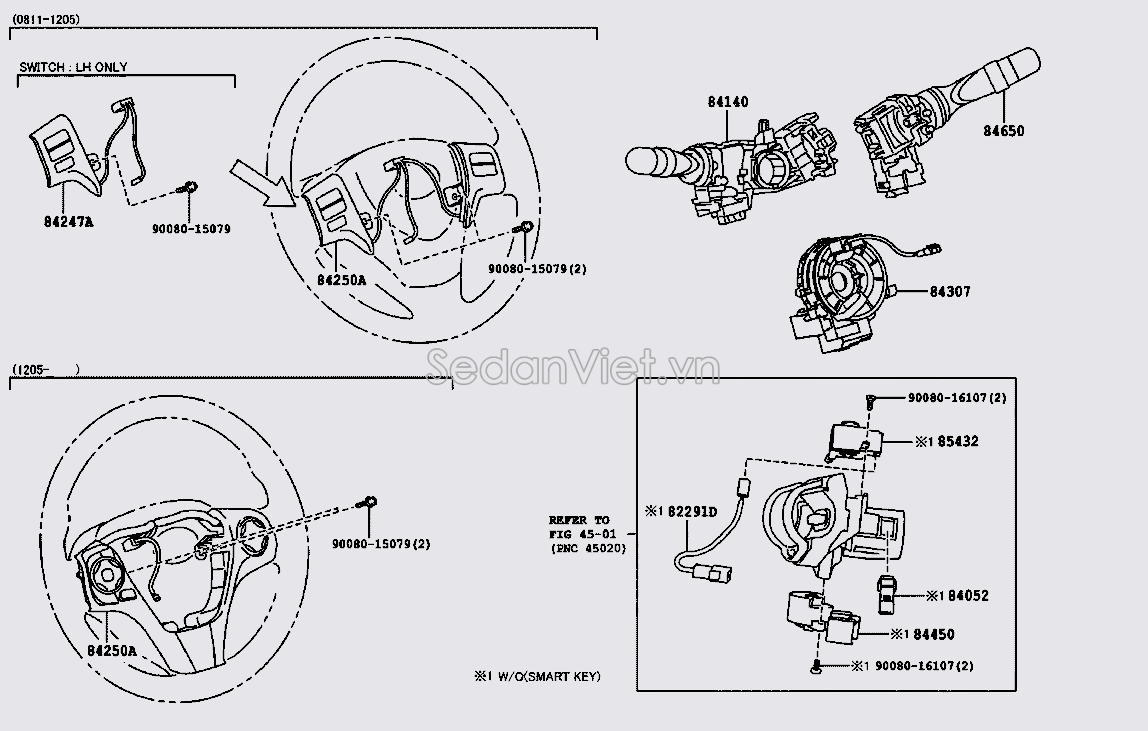 Công tắc đèn pha cos 841400T070