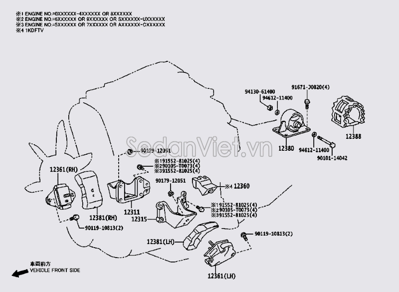 Chân máy trước 1236130110