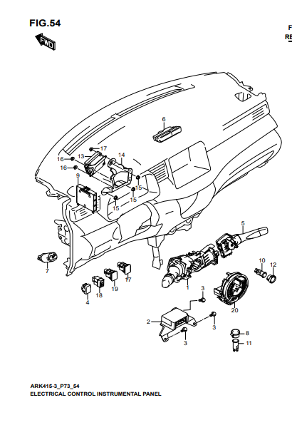 Hộp điều khiển thân xe 3677573RG0000