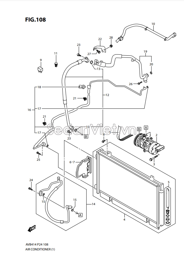 Dây curoa điều hòa 9514179P10000