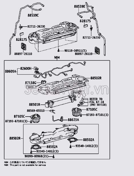 Giàn lạnh trong xe 8850126270