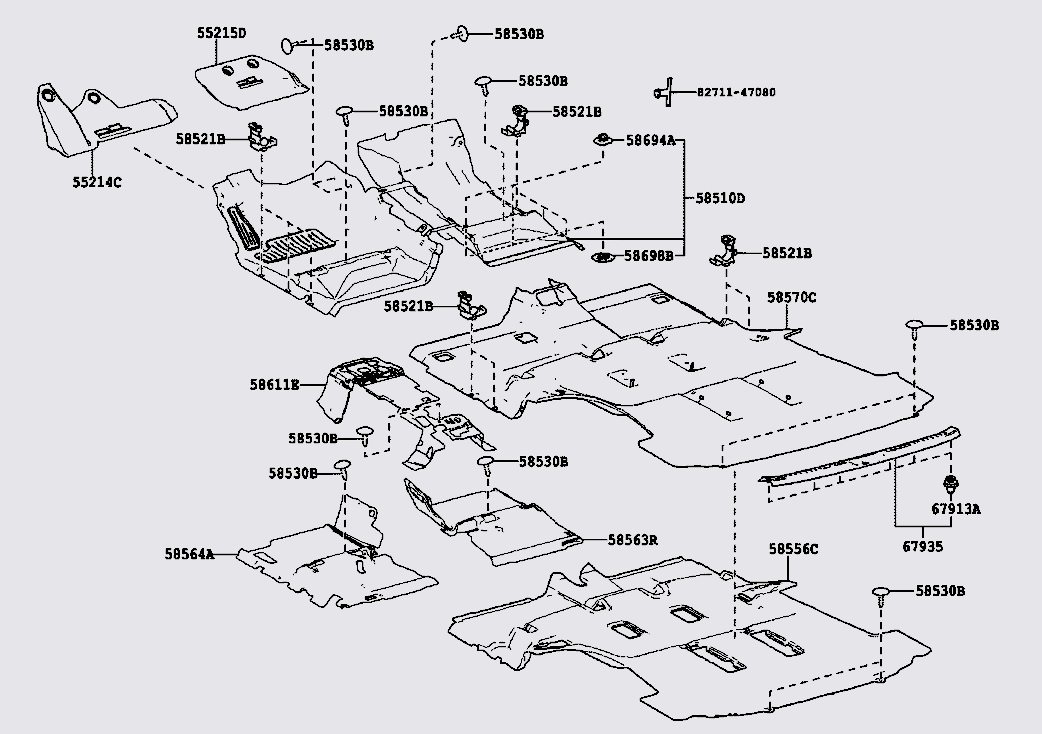 Ốp che cốp hậu 585000KL80C0