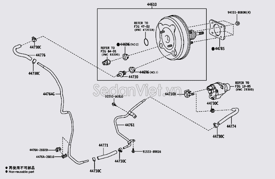 Bầu trợ lực phanh 4461026840