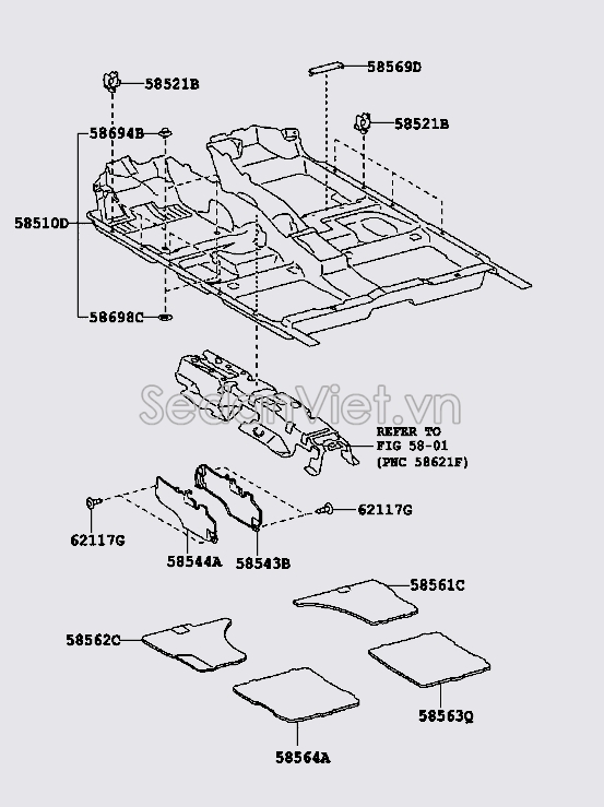 Ốp che cốp hậu 5851006530C0