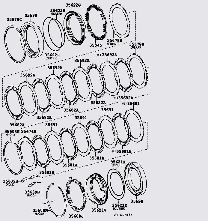 Piston hộp số tự động 3562271020