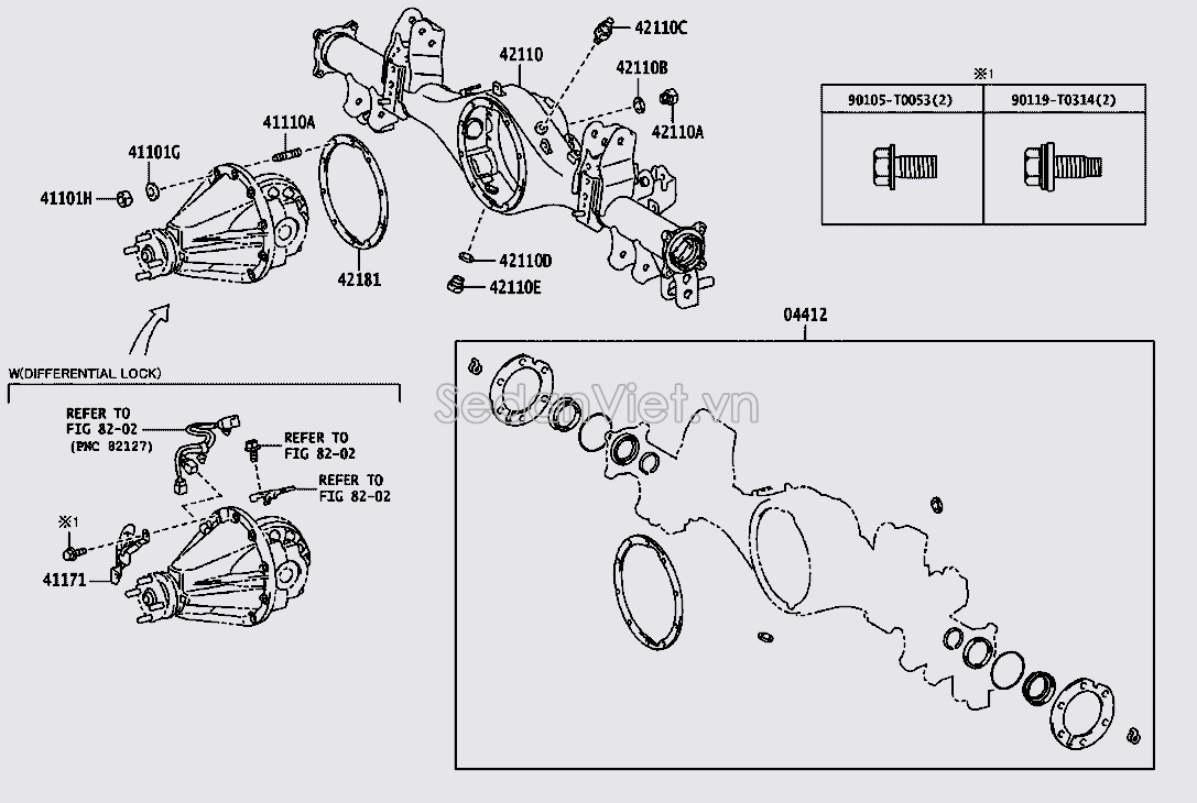 Vỏ cầu sau 42110KK200