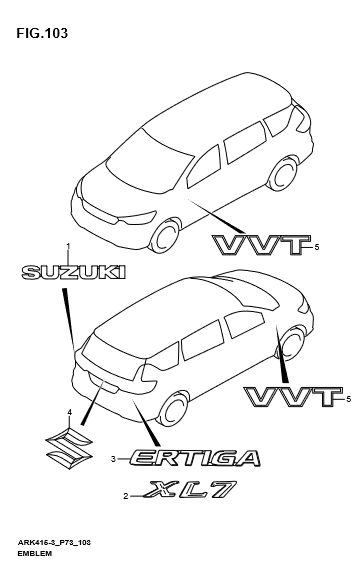 Chữ Ertiga 7783173R000PG