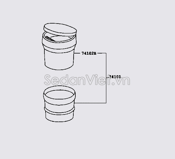 Khay đựng dồ trong xe 74101AE010