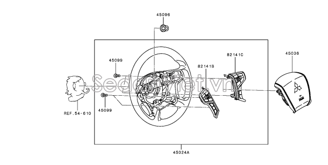 Công tắc điều khiển vô lăng 8616A112