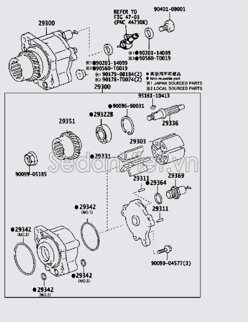 Rotor bơm chân không 2930367020