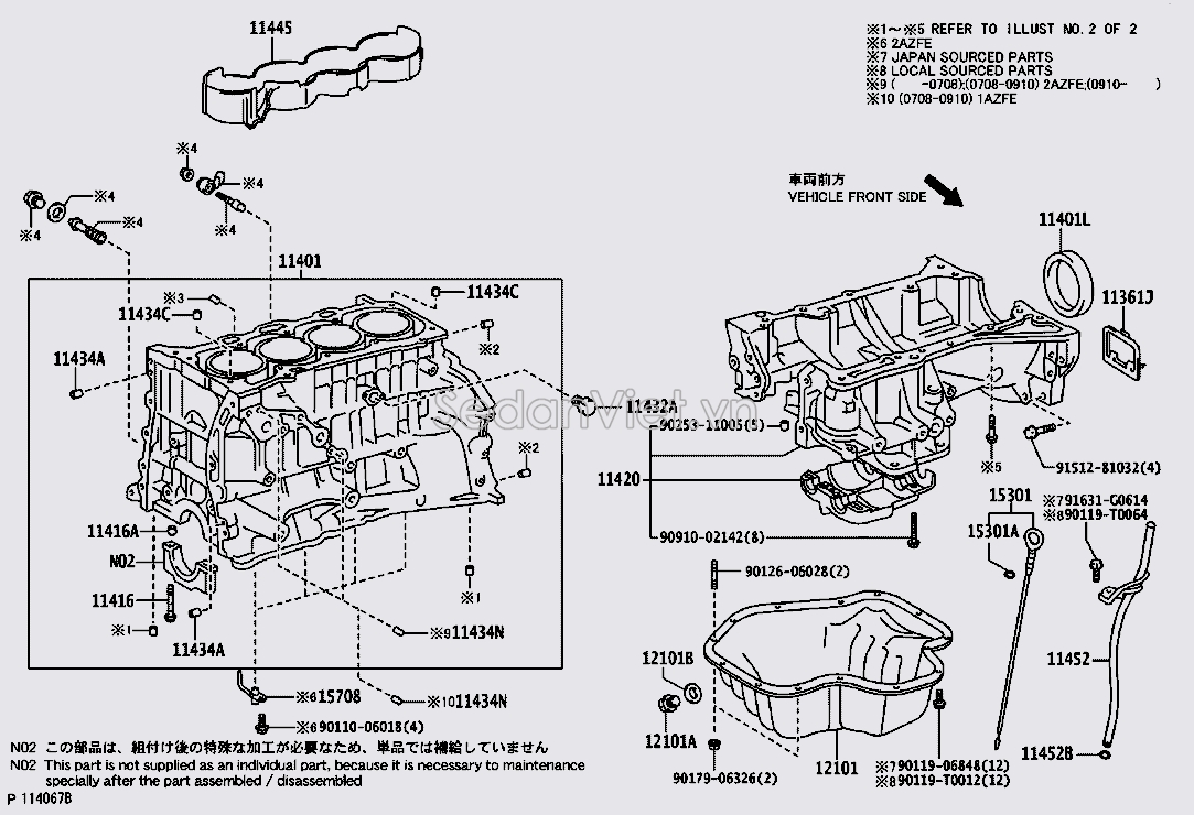 Lốc máy 121010H080