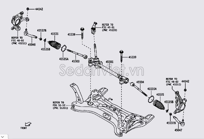 Chụp bụi thước lái 45535BZ200