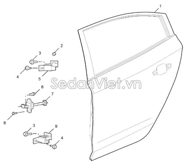 Cánh cửa sau  10770980