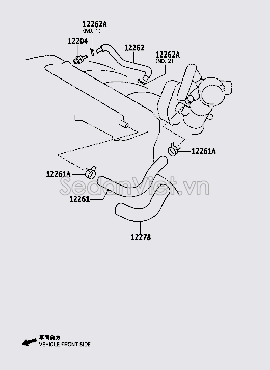 Ống hơi thừa 122610H090