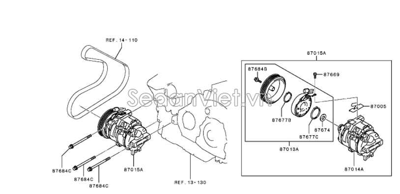 Bộ đầu lốc điều hòa 7813B178