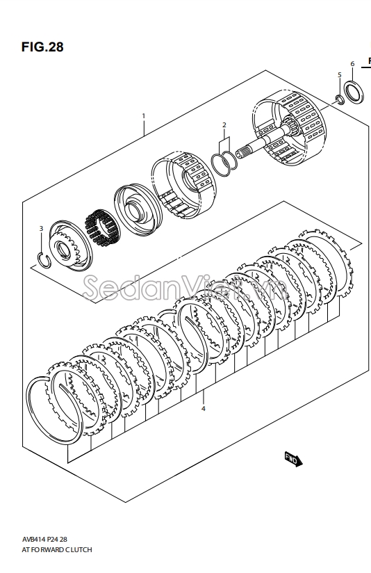 Bộ lá côn số tiến và lùi 2661877MT0000