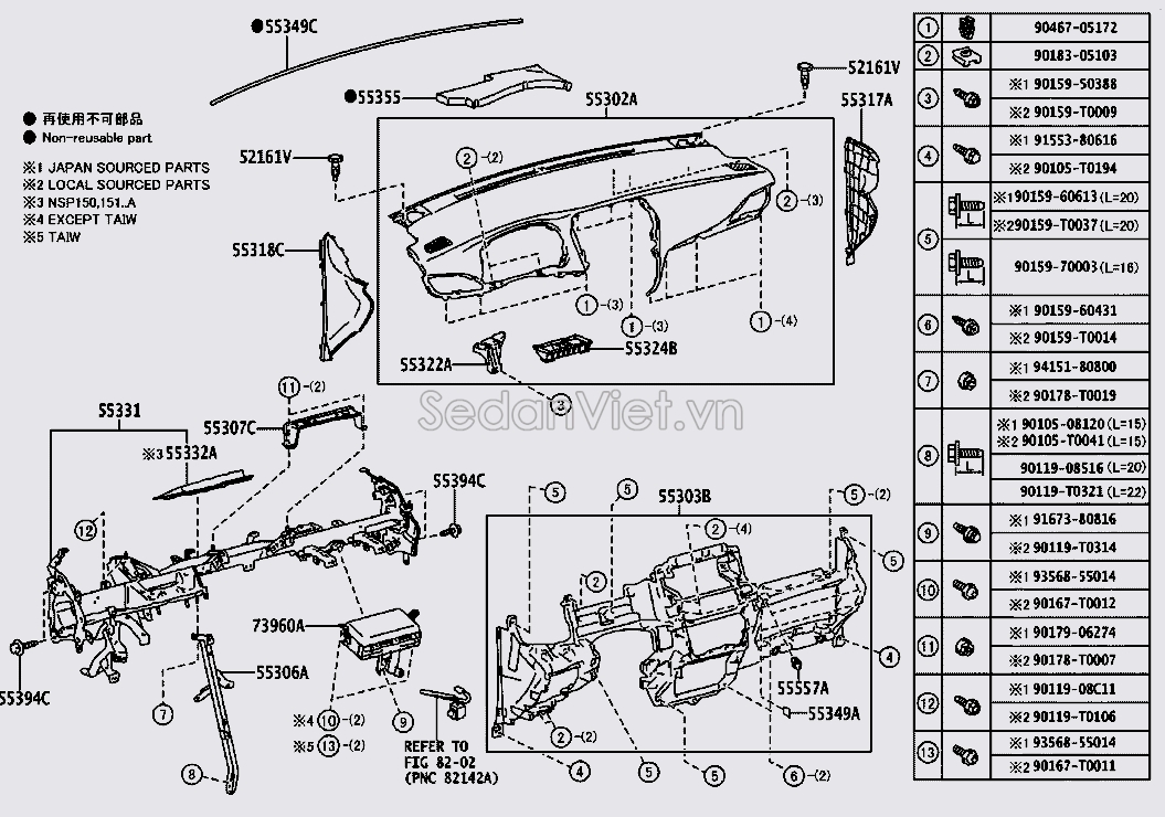 Bảng táp lô 553030D211C0