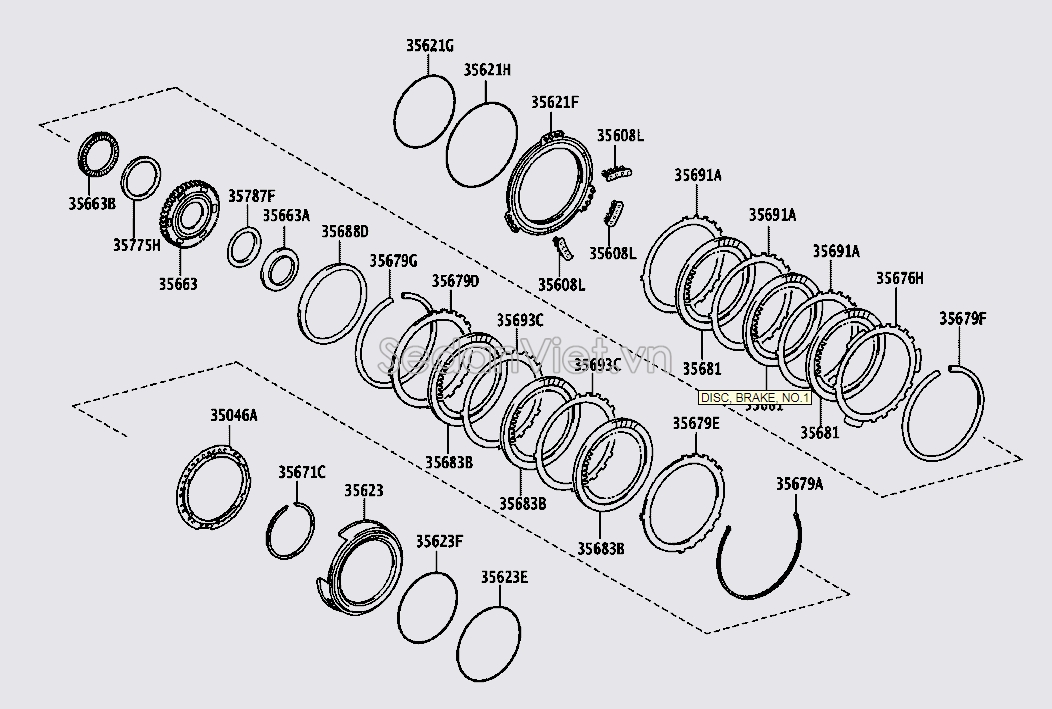 Piston hộp số tự động 3562133030