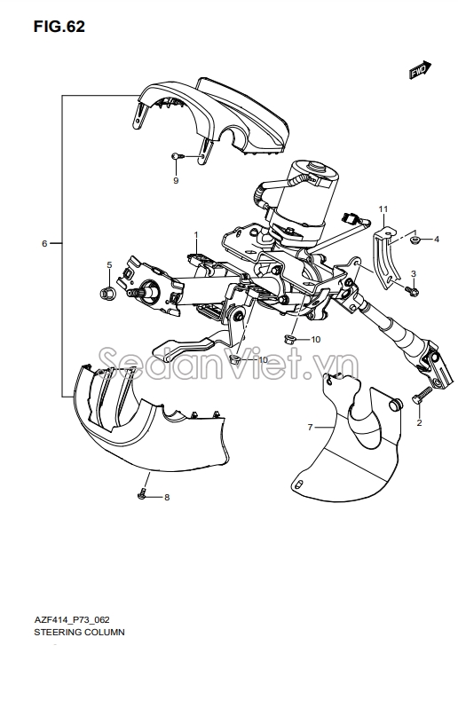 Nhựa ốp cổ vô lăng 4840071L105PK