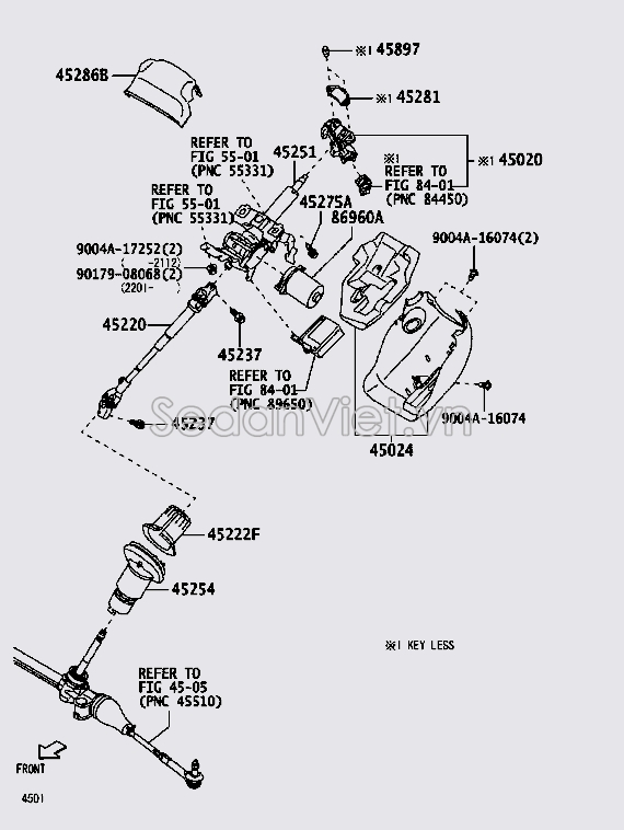 Nhựa ốp vô lăng 45024BZ010C0