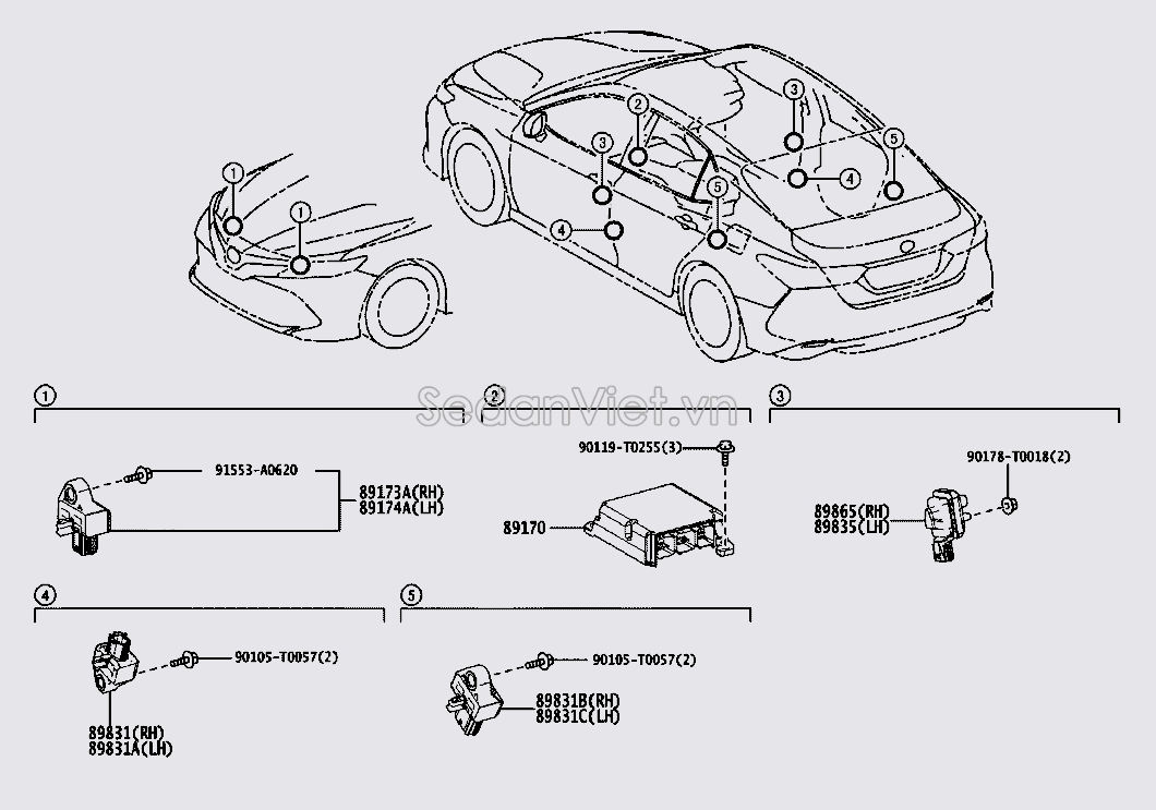 Cảm biến va chạm 8917309D00