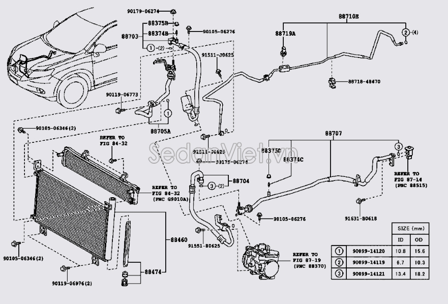 Phin lọc ga Lexus RX450H 2009-2012