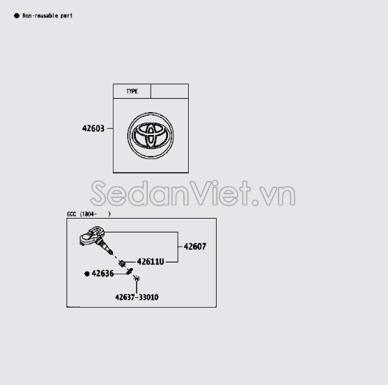 Cảm biến áp suất lốp 4260742021