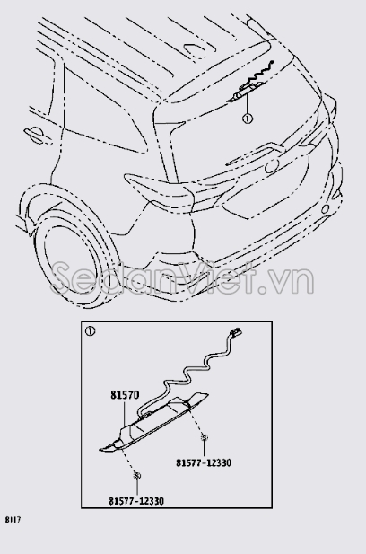 Đèn báo phanh 81570BZ250