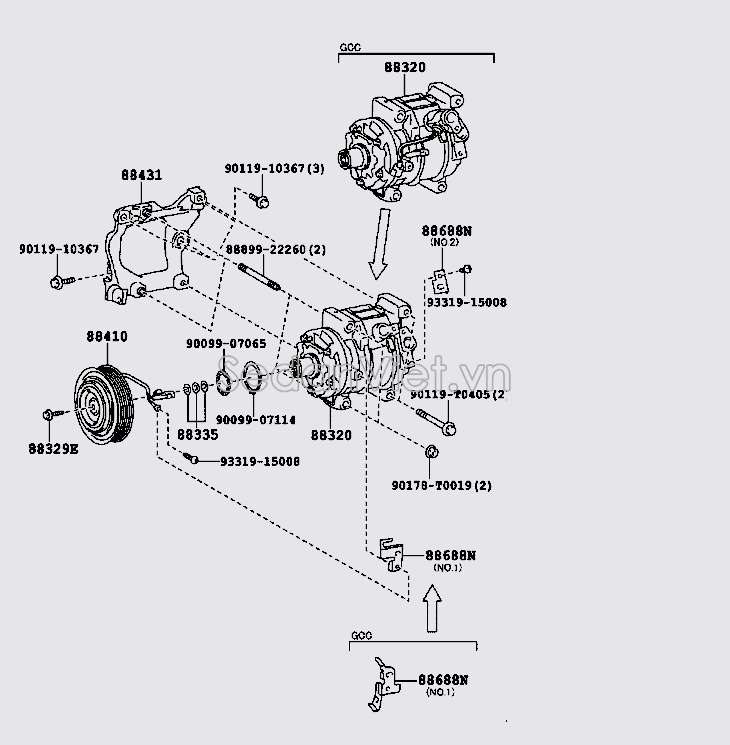 Bộ đầu lốc 884100K600